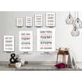thumbnail image 3 of Awkward Styles Office Safety Wall Canvas Quotes Wash Hands Stop the Spread of Germs Wall Medical Recommendations Sanitary Norms Quotes Arts, 3 of 7