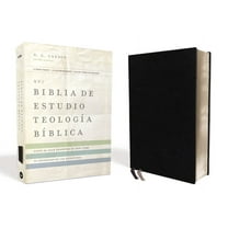 Nvi, Biblia de Estudio TeologÃa BÃblica, Interior a Cuatro Colores, Piel Reciclada, Negro: Sigue El Plan Redentor de Dio, (Hardcover)