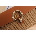 thumbnail image 7 of Kukuzhu Straw Tote Bag Purse for Women Handwoven Shoulder Bag Handbag Lock Buckle Crossbody Bag Casual Woven Straw Bag for Beach, 7 of 7