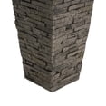 thumbnail image 4 of Christopher Knight Home 30" Tall MGO Indoor Outdoor Square Planter Pot with Stone-Effect, Gray, 4 of 11