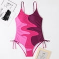 thumbnail image 6 of Sngxgn Swimsuits for Women Modest Tummy Control Swimdress Vintage Bathing Suits Swimwear(Purple,M), 6 of 6