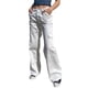 thumbnail image 2 of Sunloudy - Pantalones cargo para mujer, con cierre de botón, informales, sueltos, con bolsillos Sunloudy  S M L XL, 2 of 8
