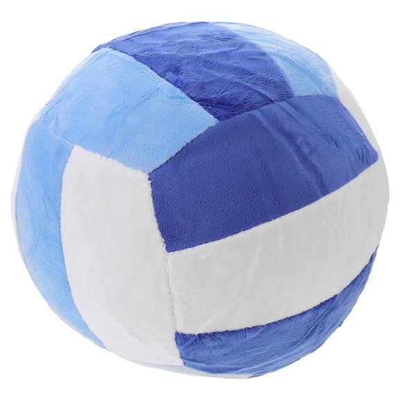 PENIKOKO Blue Volleyball Pillow for Kids Soft Plush Sports Toy Perfect for Home Decor and 16 Inches