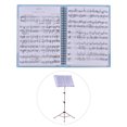 thumbnail image 4 of Porta Partituras Soporte multifuncional para partituras musicales Tamaño A4 Hoja de papel Carpeta del organizador de archivos de documentos con 40 bolsillos Tomshoo Porta Partituras, 4 of 6