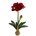thumbnail image 2 of Nearly Natural 2243-S2 25 in. Amaryllis Artificial Flower - Set of 2, 2 of 2