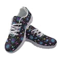thumbnail image 2 of COEQINE Women Tennis Shoes Fashion Sneakers Work Shoes Lightweight Mens Athletic Sneakers Footwear for Travel Outdoor Indoor, Halloween Bat Mushroom Spider Web, 2 of 7