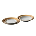 thumbnail image 3 of BergHOFF GEM Dinnerware Set 6Pc Place Setting, White & Gold, 3 of 5