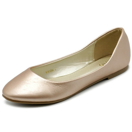

Ollio Women s Shoes Ballet Basic Light Comfort Low Heel Flats M1009