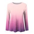 thumbnail image 5 of Blusa con cuello redondo y manga larga suelta a la moda para mujer Fridja bvmnju2217, 5 of 5