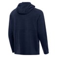 thumbnail image 3 of Men's Antigua Heather Navy Baltimore Orioles Spikes Stars and Stripes Team Logo Quarter-Zip Pullover Hoodie, 3 of 3