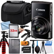 Canon IXY 650 12x Optical Zoom 20.3 MP CMOS sensor Compact Digital Camera, Black Medium 32GB (International Version)
