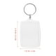thumbnail image 4 of 100 unids Rectángulo Transparente En Blanco Acrílico Insertar Foto Marco de foto Llavero Llavero Titular de la llave DIY Anillo partido llavero de regalo, 4 of 6
