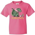 thumbnail image 3 of Inktastic Funny Tea Rex Party Youth T-Shirt, 3 of 5