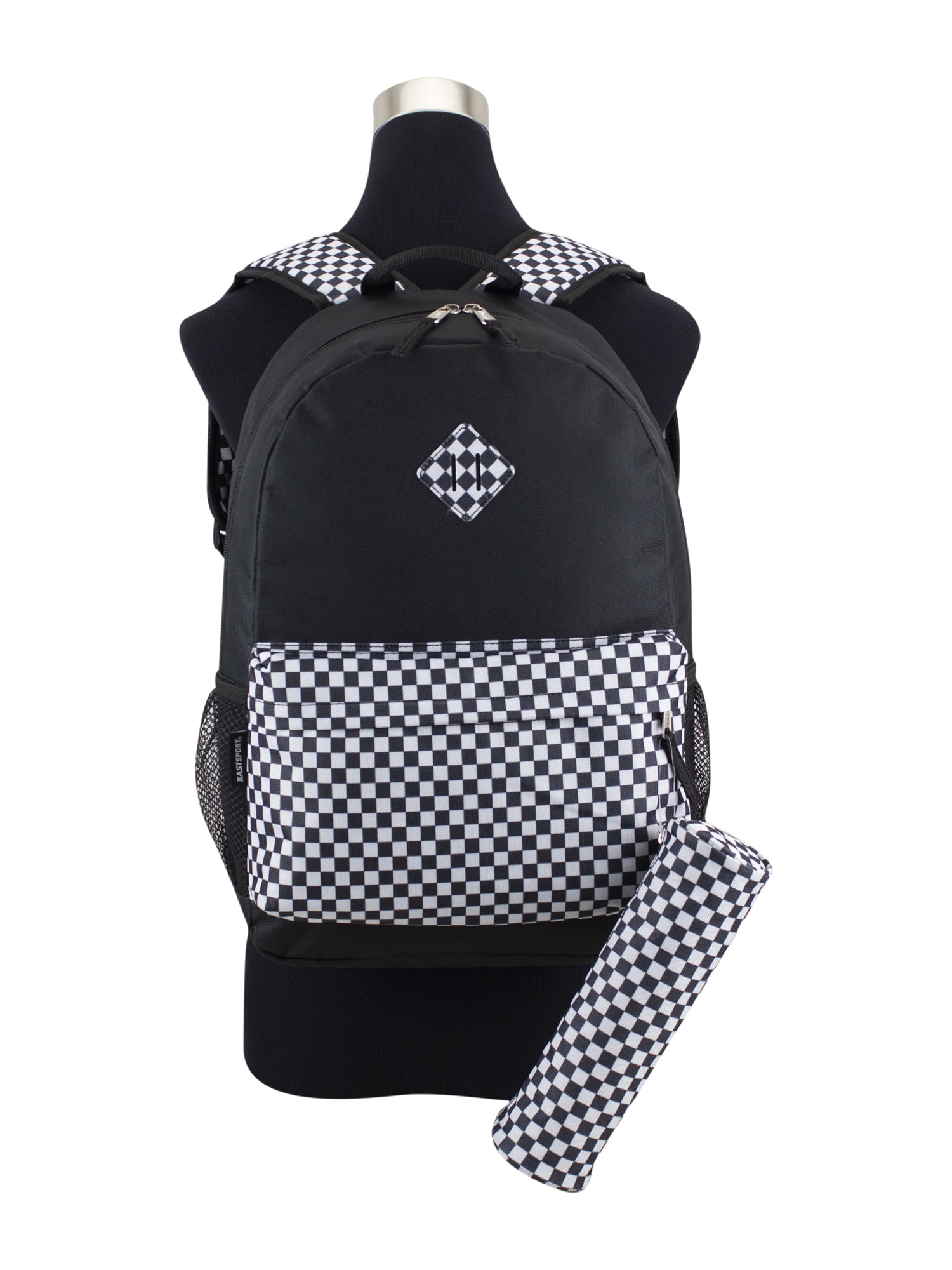 Eastsport Classic Dome Backpack with Matching Pencil Case, Chess Board