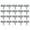 A002- Gray, variant on Lawn Edging and Landscape Border, Faux Stone Garden Edging Border, Flower Bed Edging Borders, Plastic Landscape Edging, 20 Pack 10X9 Inch Interlocking Plastic Fence Panels with
