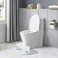 thumbnail image 4 of Toilet Stool Squatting Footrest | Ergonomic Adjustable Bathroom Potty Stool for Constipation Relief Hemorrhoid Aid | Non-Slip Heavy Duty Plastic | 6.7 Inch High | Universal Fit for Adults & Kids | 1, 4 of 5