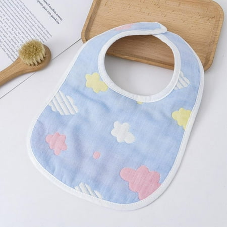 

Clearance! Snap Muslin Bibs for Boys & Girls Baby Bibs for Infants Newborns and Toddlers Cotton Muslin Absorbent & Soft Layers Adjustable Snaps Machine Washable