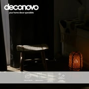 Deconovo Thermal Insulated Blackout Curtains Pack of 2 Panels, Grommet Room Darkening Curtains for Bedroom, 52x72 inch, Black