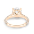 thumbnail image 6 of ESTE ORIGIN 2.50Ct Round Moissanite Cathedral Engagement Ring – Triple Pavé Band, Hidden Halo in 18K Rose Gold for Women, 6 of 7