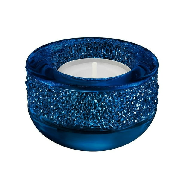 Swarovski Dark Blue Crystal Candle Holder SHIMMER TEA LIGHT HOLDER 5136918
