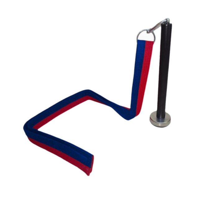 Wweixi Sangle d'Entraînement de Lutte avec Poignée Robuste pour Exercices de Poids Sangle Rouge et Bleue Sangle de Poignet 4x180cm