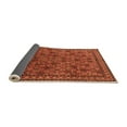 thumbnail image 2 of Ahgly Company Indoor Round Oriental Orange Industrial Area Rugs, 4' Round, 2 of 4