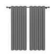 thumbnail image 4 of Aofoto Gray Blackout Curtains,Thermal Insulated Window Drapes 2 Panel, Grey, 52 x 63Inches, 4 of 5