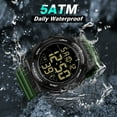 thumbnail image 5 of Men's Digital Sports Watch With Stopwatch/Alarm/Dual Time/ LED Backlight Outdoor Sports Waterproof Watch PU Strap Gifts for Man Christmas Gifts, 5 of 9