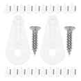 thumbnail image 1 of DEEPCRAFF 50Pcs Clear Glass Clips for Cabinet Doors and Mirrors with Reliable Secure Hold, 1 of 8