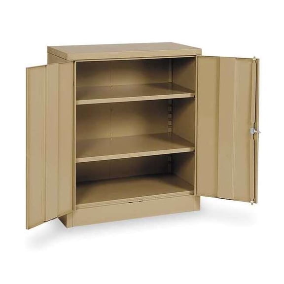 Manufacturer Varies Storage Cabinet,42"x36"x18",Tan,2Shlv 1UFD2