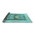 thumbnail image 2 of Ahgly Company Indoor Rectangle Abstract Light Blue Modern Area Rugs, 5' x 8', 2 of 4