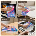 thumbnail image 5 of 6 Pcs Funny Kitchen Towels,Colorful Tie Dye Pattern Microfiber Dish Towels,Kitchen Tea Towels,Kitchen Towel Set (18" X 26"), 5 of 7