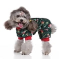 thumbnail image 3 of Gostoto Pet Dog Christmas Holiday Santa Xmas Print Costumes,Jumpsuit Clothes for Small Medium Large Pet Dogs, 3 of 5