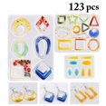 thumbnail image 2 of Earrings Making Set DIY 123PCS Reusable Jewelry Mold Earring Hooks Jump Rings, 2 of 8