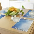 thumbnail image 4 of Ambesonne Blue Place Mats Set of 4, White Cloud in Clear Sky, Standard Size, Blue White, 4 of 6