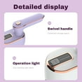 thumbnail image 3 of yeacher Compact 180° Rotating Handheld Steamer with Ceramic Panel - Dual Ironing & Steaming for Travel & Home Use, 1000W, 100mL Tank, Lightweight Design (Dark Green), 3 of 7