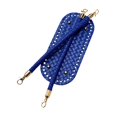 thumbnail image 4 of Base con asas para kit de confección de bolsos de ganchillo. Resistente tejido de piel sintética. Azul, 4 of 9