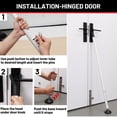 thumbnail image 6 of 2 Pack Adjustable Door Security Bar, Heavy Duty Sliding Door Security Bar and Door Stopper for Front Door, Patio and Apartment Use, Portable Door Jammer Bar for Home Safety and Travel Use, 6 of 7