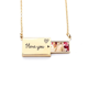 thumbnail image 1 of Desnudo de flores adornado dama entusiasta Sobre de carta de amor, collar y joyas colgantes, 1 of 3