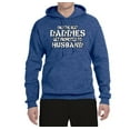thumbnail image 2 of Wild Bobby, Only the Best Daddies Gets Promoted to Husband, Father's Day, Unisex Graphic Hoodie Sweatshirt, Vintage Heather Blue, 3X-Large, 2 of 3