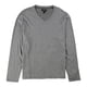 thumbnail image 1 of Alfani Mens V-Neck Jacquard Basic T-Shirt, deepblackcbo, M, 1 of 1