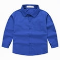 thumbnail image 5 of HCNTES Long Sleeve Polo Shirts for Boys 10-12 Casual Striped Shirt Button Closure Soft Fabric Baby T Shirts Tops(Dark Blue,11-12 Years), 5 of 9