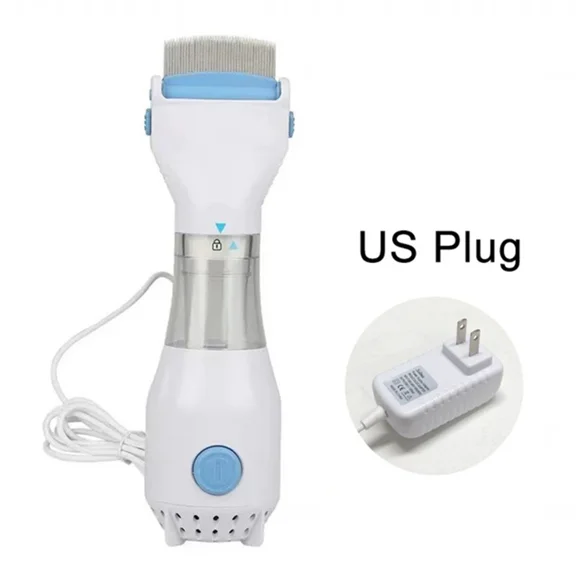 Electric Flea Comb For Dogs And Cats, Battery-Powered Lice & Flea Removal Tool With Stainless Steel Teeth, Chemical-Free Pet Grooming Brush For Hair Cleaning And Pest Control