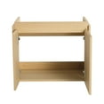thumbnail image 5 of 24'' Bathroom Vanity with Wooden Storage Cabinet , Wall Mounted Floating Vanity Sink Combo with Basin & Double Doors, for Bathroom, Oak, 5 of 8