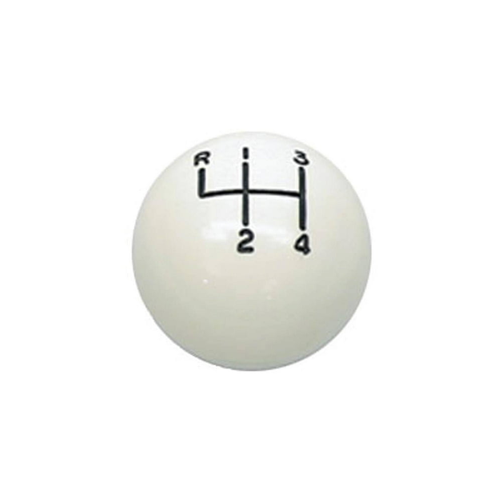 Eckler's 33179942 Camaro Shifter Knob, Manual Transmission, White Ball