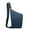 Left Dark Blue, variant on Anti Theft Travel Bag Slim Sling Bag Large Capacity Zipper Closure Adjustable Crossbody Travel Bag for Women Men