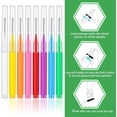 thumbnail image 5 of Orthodontic Interdental Brushes, 80 Pack Colorful Braces Floss Picks with Dustproof Covers, 8 Sizes for Deep Cleaning, 5 of 7