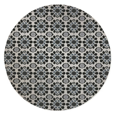Adele Black Office Mat by Kavka Designs