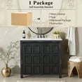 thumbnail image 4 of ENSHUI 36" Vintage Bathroom Vanity Combo with Ceramic Sink, 2 Soft-Close Doors, Solid Wood Cabinet, Vintage Espresso, 4 of 9