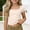#1-Beige, variant on Girls Crop Tops Ribbed Knit Short Sleeve Shirts Square Neck Basic Soft Slim Fitted Solid Casual Y2k Going Out Tees